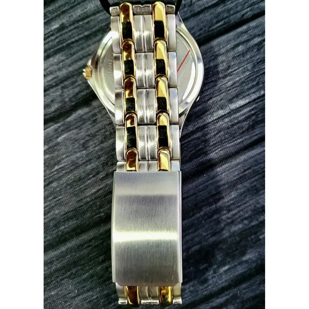 Rare Vintage NOS Gruen‎ Sport 2 Tone Watch W Box & Papers